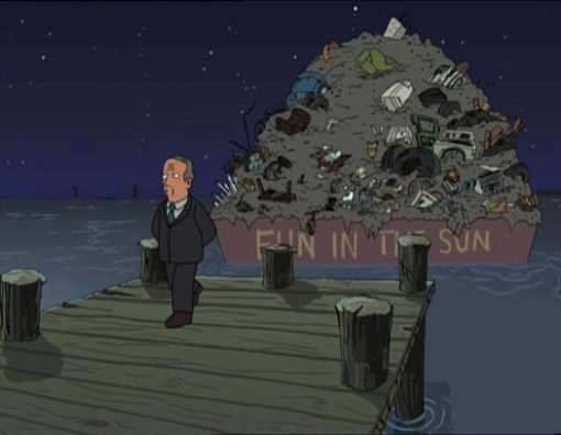 Futurama garbage crisis barge